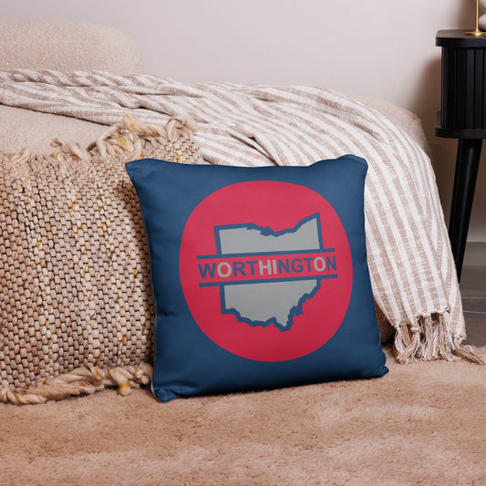 Worthington 18" Pillow with 2-sided print
